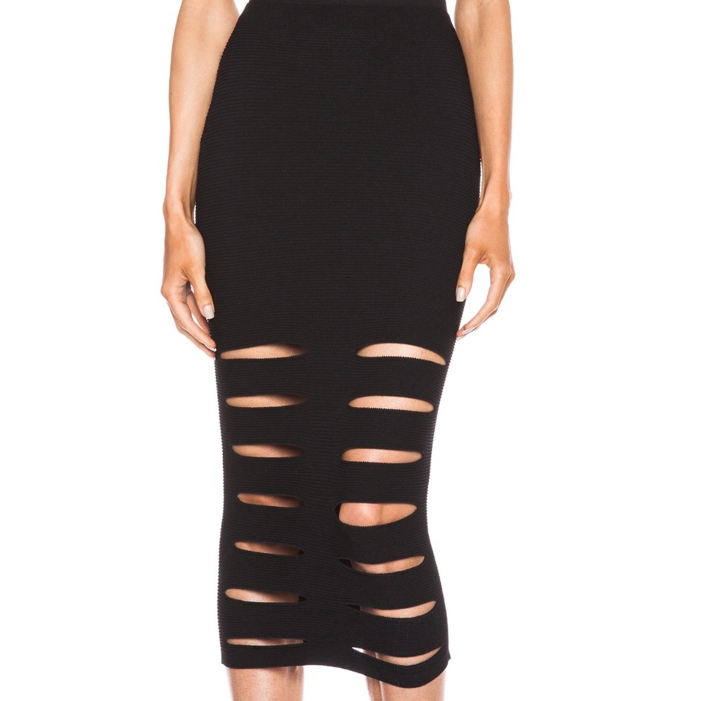 Cushnie Et Ochs Slashed Set, Top & Skirt